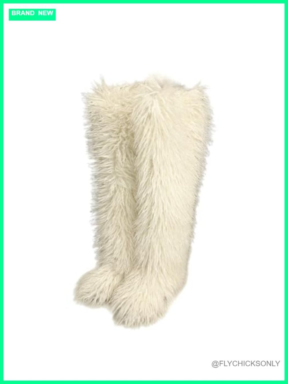 Over the Knee Faux Fur Boots Thigh High Fluffy Tall Winter Shoes for Women
